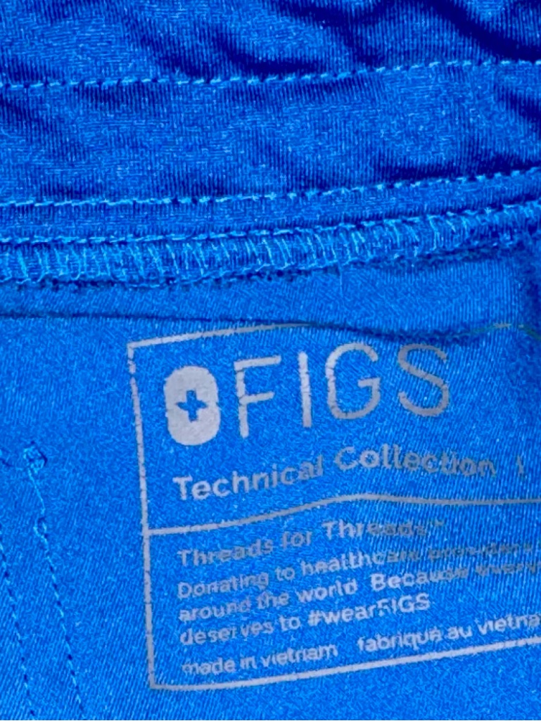 Figs Bright Royal Blue Technical Jogger Style Scrub Pants.